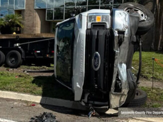 Crash scene on SR 434 west of Tollgate Trail on Tuesday, August 11, 2026 (Seminole County Fire Department).